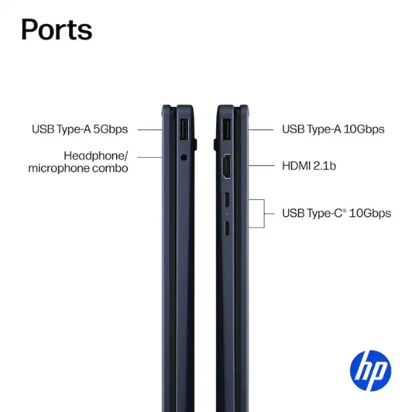 Laptop HP OmniBook X Flip 2 en 1 Intel Core Ultra 7 355 (4.7GHz) 24 GB RAM 512 GB SSD 14" Intel Graphics Win 11 Home - Atmospheric Blue