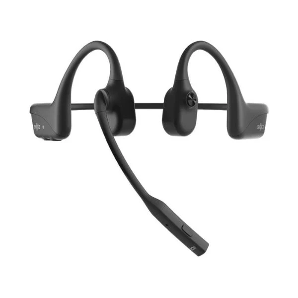 Audífono Shokz OpenComm2 UC Bone Conduction Bluetooth Stereo Headset - Negro - C120-AA-BK-US