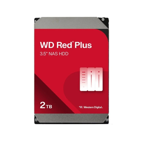 Disco Duro HDD WD Red Plus 2TB 5400 RPM SATA III 6Gb/s 128MB caché Internal NAS CMR 3,5"