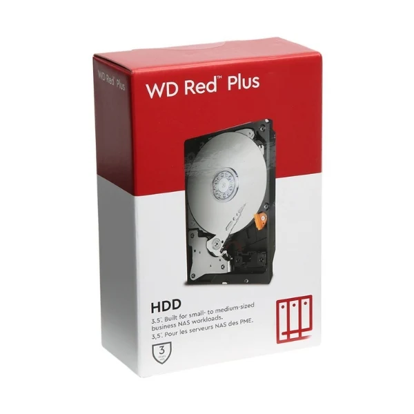 Disco Duro HDD WD Red Plus 2TB 5400 RPM SATA III 6Gb/s 128MB caché Internal NAS CMR 3,5"