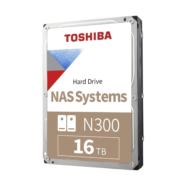Disco Duro HDD Toshiba N300 16TB 7200 RPM SATA III 6Gb/s 1 GB caché Internal CMR NAS 3,5"