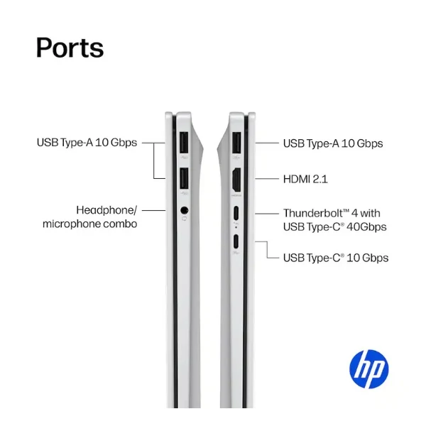 Laptop HP OmniBook X Copilot+ PC Touchscreen Intel Core Ultra 7 256V (4.8GHz) 16GB RAM 512GB SSD 17.3" Intel Arc 140V Windows 11 Home - Glacier Silver