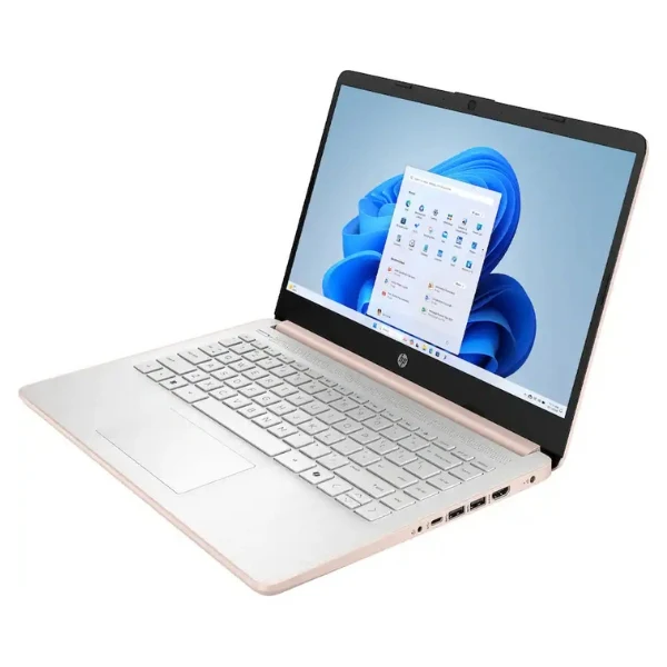 Laptop HP 14" HD Intel N150 128GB UFS 4GB RAM Windows 11 - 14-DQ6105DX - Pale Rose Gold