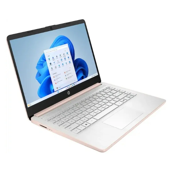 Laptop HP 14" HD Intel N150 128GB UFS 4GB RAM Windows 11 - 14-DQ6105DX - Pale Rose Gold