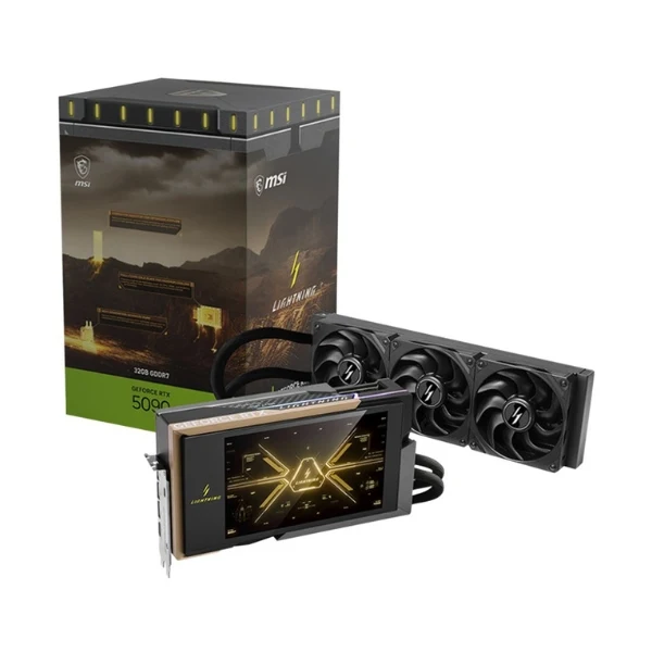 Tarjeta gráfica MSI NVIDIA GeForce RTX 5090 LIGHTNING Z OC Liquid Cooled 32GB GDDR7