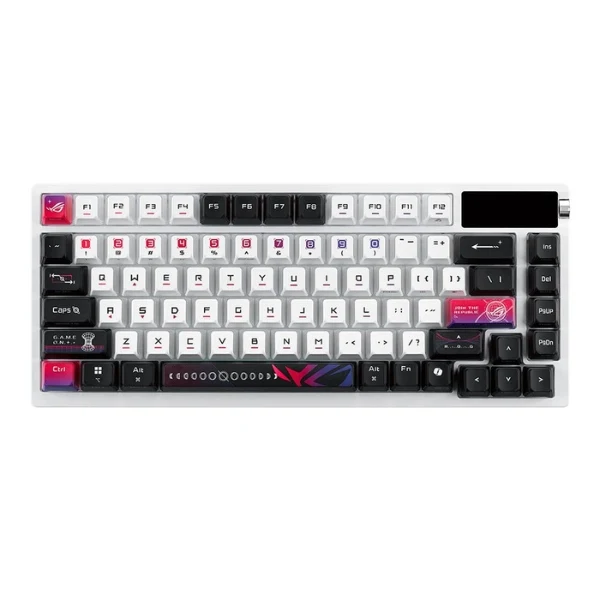 Teclado Mecanico Gaming Inalambrico ASUS ROG Azoth X 75%, Blanco
