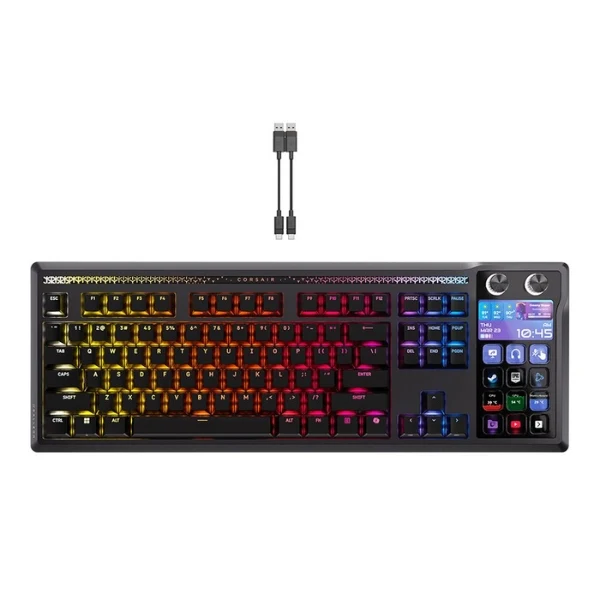 Teclado Mecanico Gaming Corsair Galleon 100 SD con Stream Deck, Negro