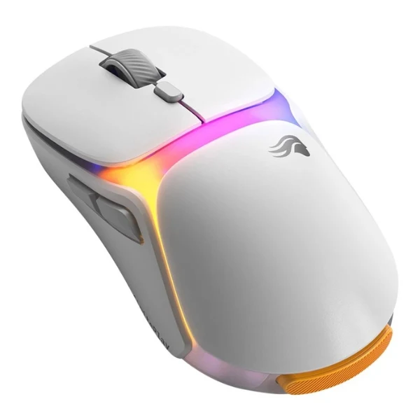 Mouse gaming inalámbrico Glorious Model O3 White RGB 30000 DPI con sensor BAMF 3.0 30K - GLO-O3-WL-WHT - Blanco