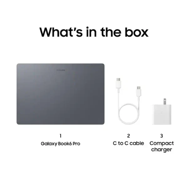 Laptop Samsung Galaxy Book6 Pro Copilot+ PC Touchscreen Intel Core Ultra 7 356H 16GB RAM 1TB SSD 16" Intel Graphics Windows 11 Home - Gray