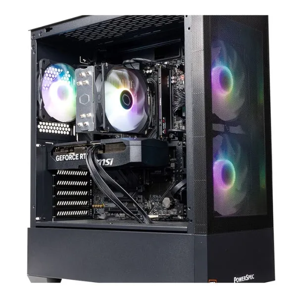 PC Computador PowerSpec G531 - Ryzen 5 7500X3D (4.0GHz) - NVIDIA GeForce RTX 5070 - 16GB RAM - 1 TB SSD NVMe