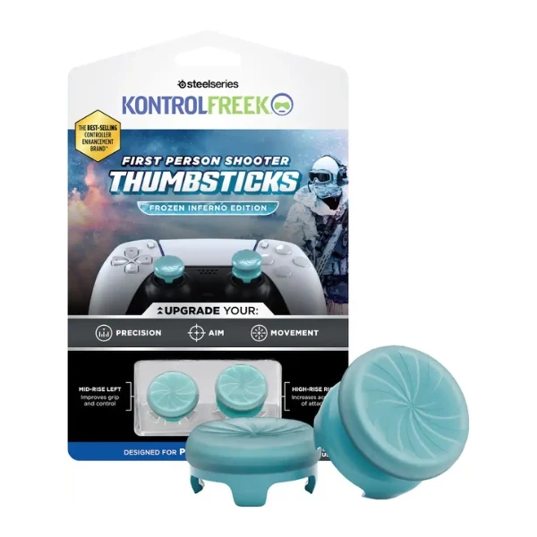 Grips para sticks analógicos KontrolFreek Frozen Inferno Edition FPS para PlayStation - 6156-PS5 - Azul