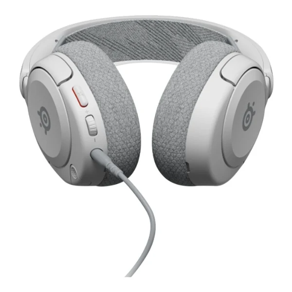 Audífonos gaming cableados SteelSeries Arctis Nova 1P Multi-System con audio espacial 360 y micrófono con cancelación de ruido - 61612 - Blanco