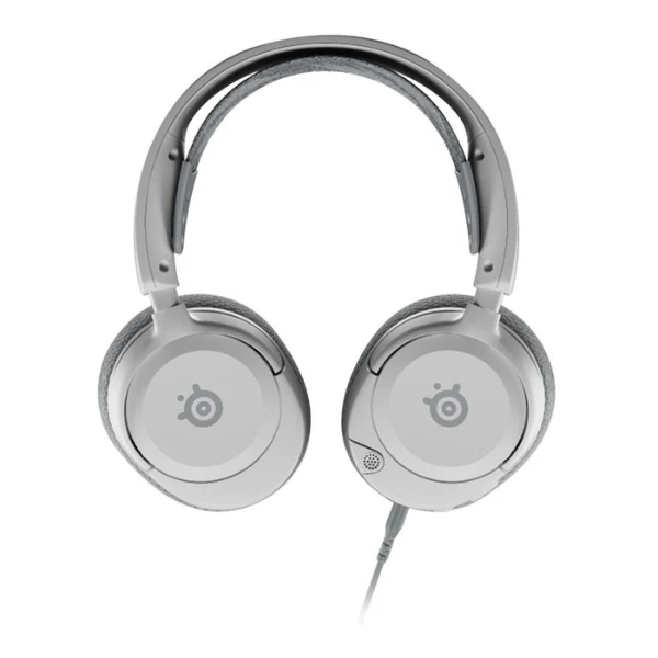 Audífonos gaming cableados SteelSeries Arctis Nova 1P Multi-System con audio espacial 360 y micrófono con cancelación de ruido - 61612 - Blanco