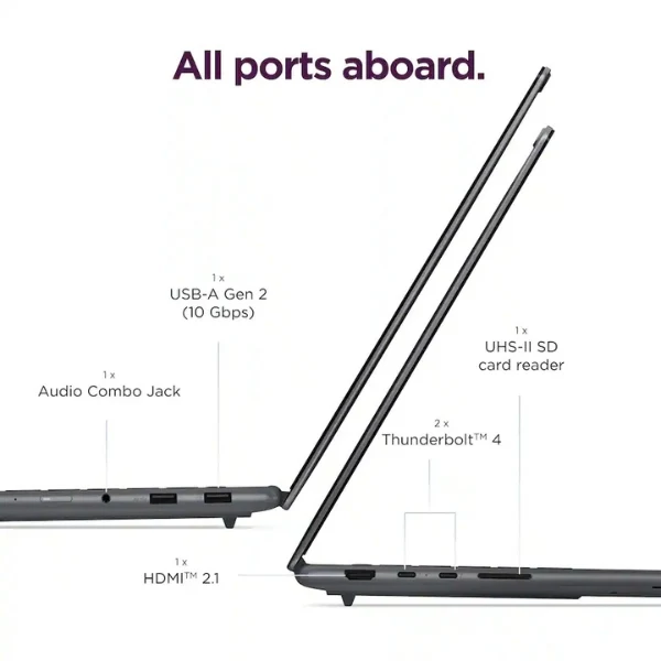 Laptop Lenovo Yoga Pro 7i Aura Edition Touchscreen Intel Core Ultra 7 356H (1.9GHz) 32GB RAM 1TB SSD 15.3" NVIDIA GeForce RTX 5050 8GB GDDR7 Win 11 Home - Luna Grey