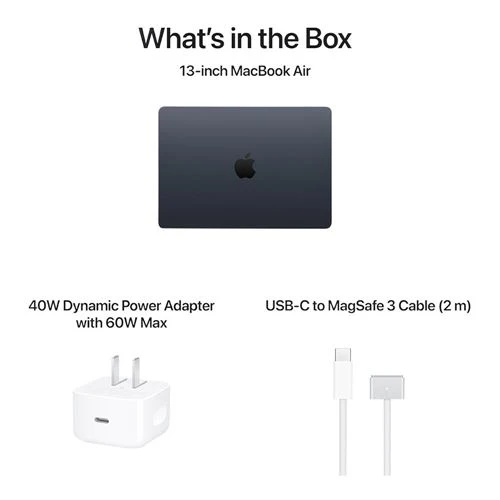 Laptop Apple MacBook Air 13.6 MDHG4LL/A - Apple M5 10-Core - 24GB Unified Memory - 1TB SSD - GPU 10-Core - Midnight