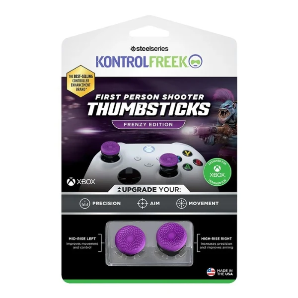 Grips para sticks analógicos KontrolFreek FPS Freek Frenzy para Xbox - 6100-XBX - Morado/Negro