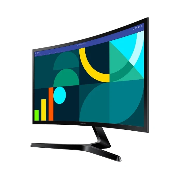 Monitor Samsung Essential Curvo 24" FHD 100Hz - Negro