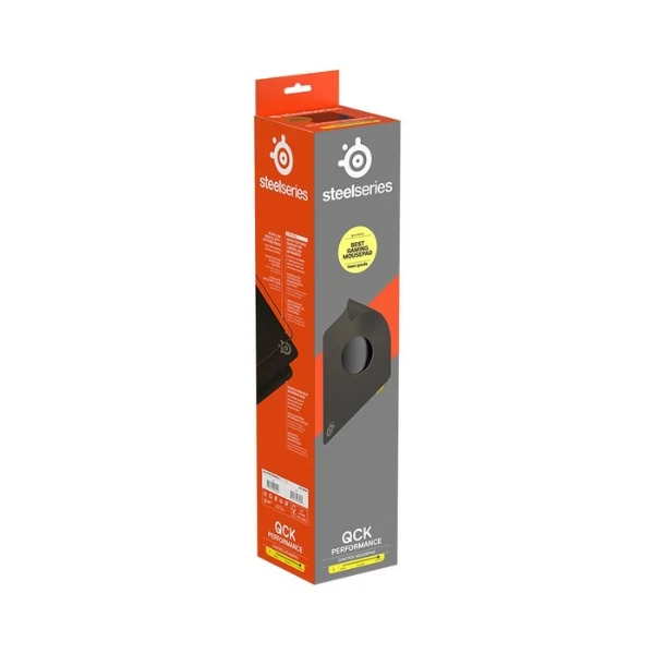 Mousepad gaming SteelSeries QcK L Performance Balance de poliéster con base de goma antideslizante - 63434 - Negro